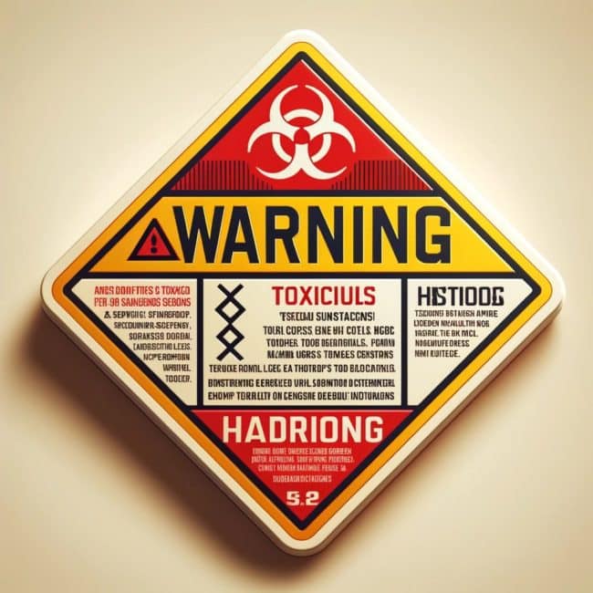 Hazard Warning Labels - Sprite Labels